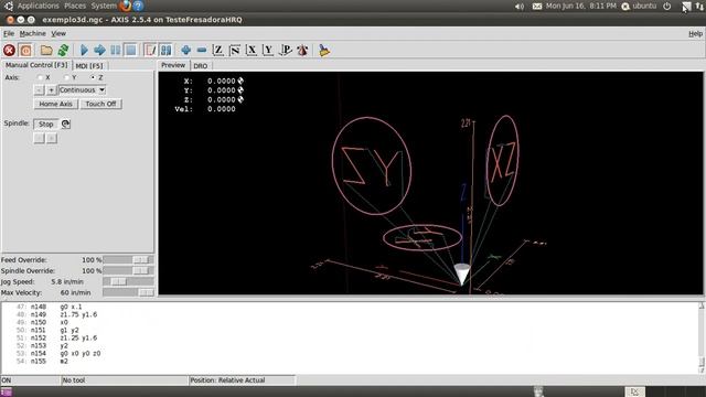 LinuxCNC Simulation using Ubuntu 10.04 смотреть онлайн