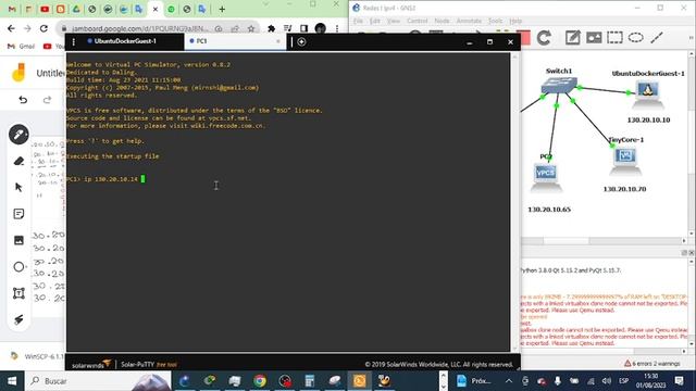 Subnetting en GNS3 con Pc Docker y Tiny Core смотреть онлайн