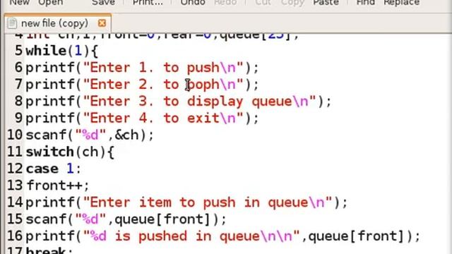 data structure queue implementation using gcc compiler in linux смотреть онлайн