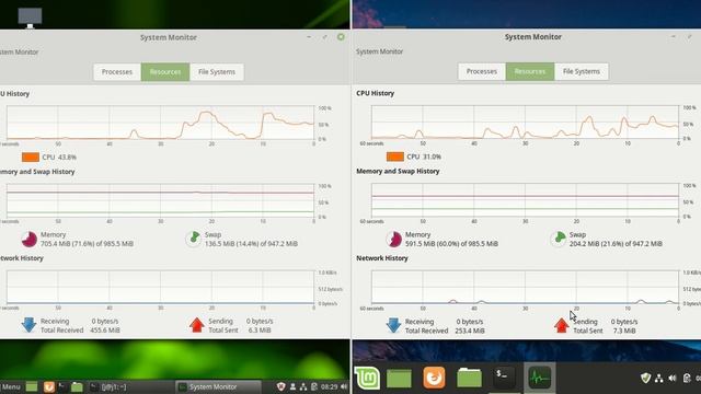 Linux Mint 19 vs 19.1 RAM Usage Comparison смотреть онлайн