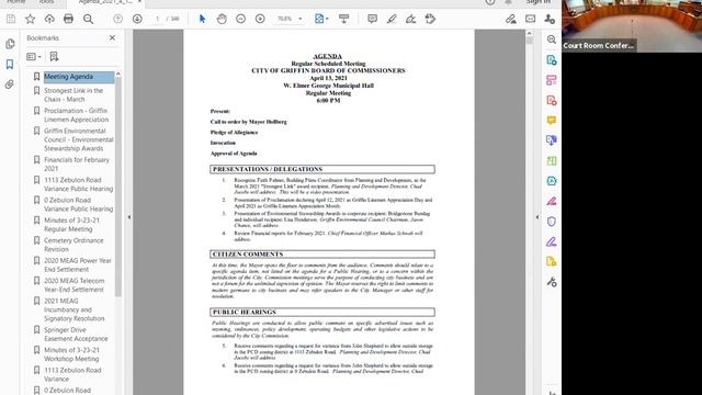 City of Griffin Commission Meeting 4/13 смотреть онлайн