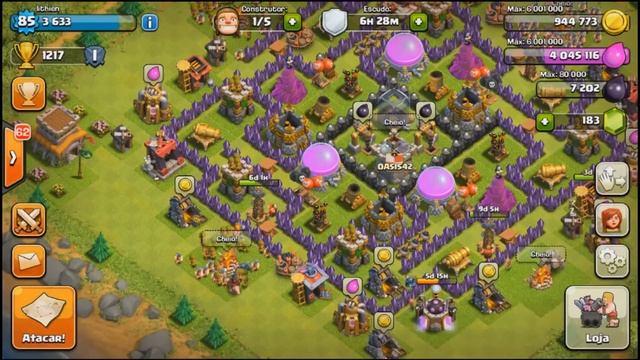 Clash of Clans HD Parte 84 - Centro de Vila 8 (CV8): Ataque do Silêncio das Montanhas! смотреть онлайн
