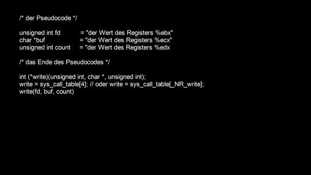 Funktionen zur Verarbeitung der sys_call_table смотреть онлайн
