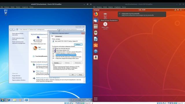 Łączenie Windows 7 i Ubuntu 18.04 za pomocą sieci wewnętrznej w VirtualBox смотреть онлайн