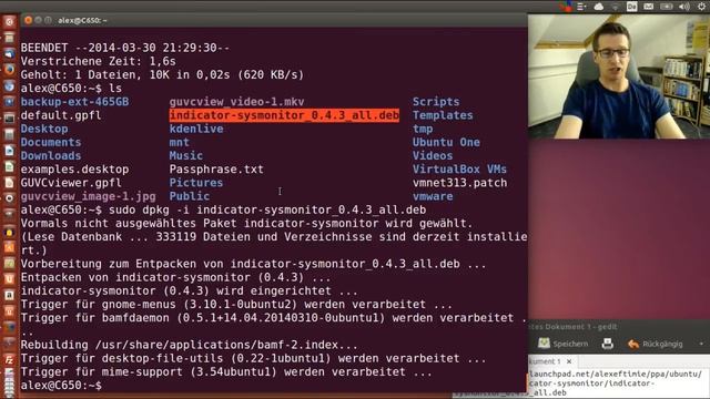 Ubuntu 14.04 How to install network upload und download Speed-Indicator in the Panel [english] смотреть онлайн