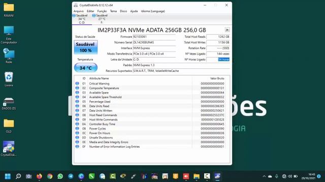 CRYSTALDISKINFO - Testando a saúde do seu HD/SSD смотреть онлайн