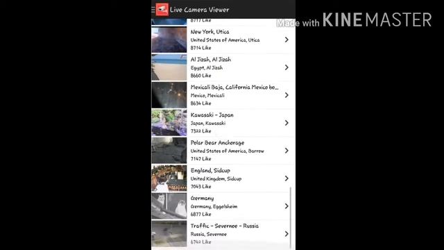 DUNYO KAMERALARIGA ULANISH