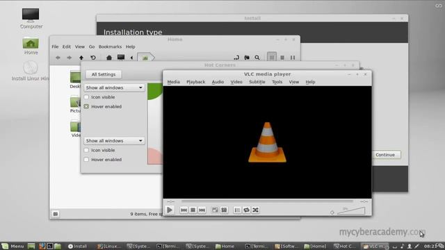 MyCyberAcademy Review - 4 - Linux Mint 17 Overview смотреть онлайн