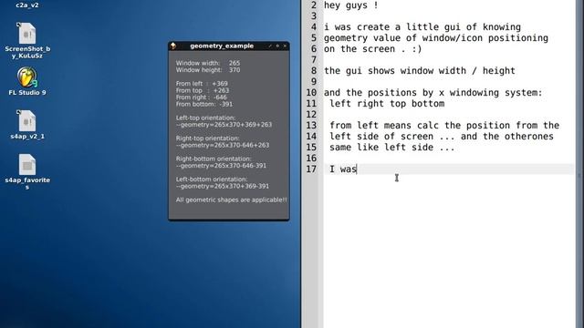 Puppy Linux - Geometry example gui смотреть онлайн