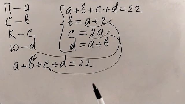 № 10.3. Пример задачи с четырьмя неизвестными (фрагмент) смотреть онлайн