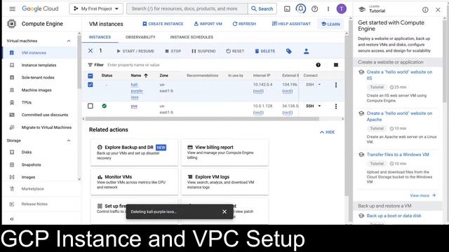 Kali Purple Linux Installation -Part 4.1 (Live): GCP Instance and VPC Setup смотреть онлайн