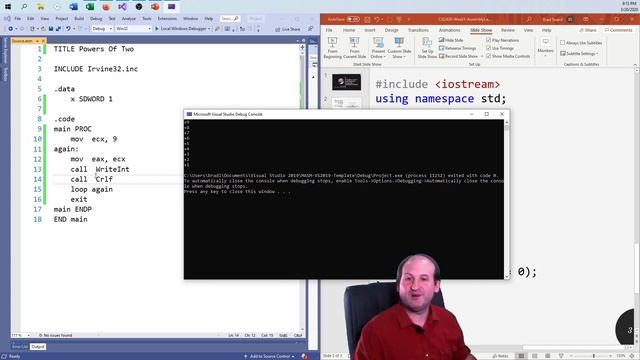 x86 Assembly Language - Using Registers, Variables, and the LOOP Instruction Together смотреть онлайн
