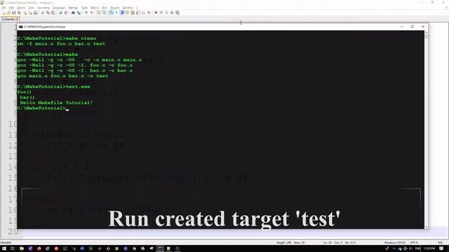 Simple Makefile (C/C++) Tutorial for beginners. смотреть онлайн