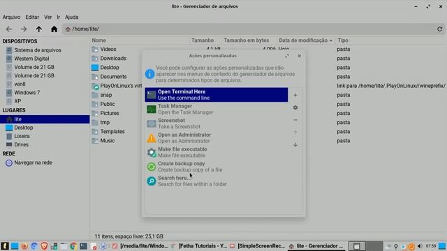Como adicionar Localizar no Xfce no Thunar смотреть онлайн