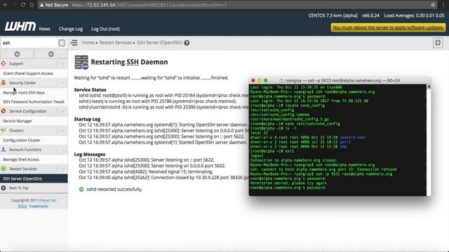 How To Change Your SSH Port In Web Host Manager смотреть онлайн