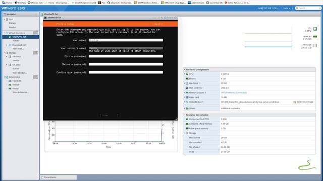 How to create Ubuntu Server VM on VMware ESXi 7.0 смотреть онлайн