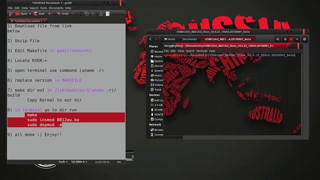 Installing ALFA AWUS036ACH AC1200 Wireless Adapter For Linux смотреть онлайн