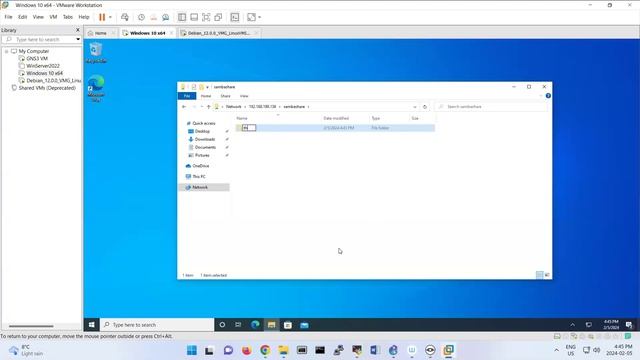 SAMBA on Debian 12 смотреть онлайн