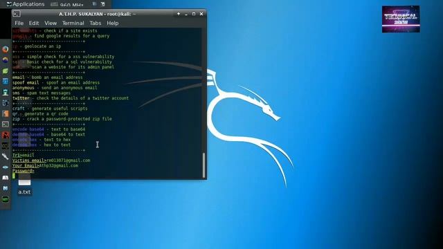 Email Bomber using kali linux. смотреть онлайн