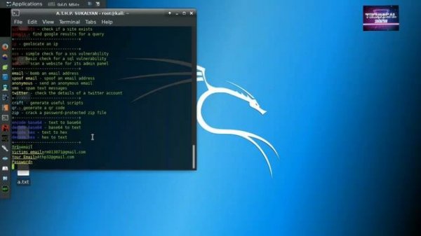 Email Bomber using kali linux.