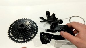 Microshift Advent 1x9 Clutch MTB Drivetrain Mountain Derailleur Cassette Review and Weight