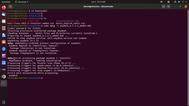 how to install anydesk in ubuntu || Fix dpkg: error processing package anydesk смотреть онлайн