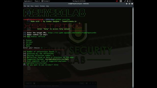 Usage of XSStriker - A Python Based CLI Tool | Security Training смотреть онлайн