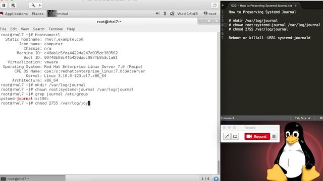How to Preserving Systemd Journal in RHEL7 смотреть онлайн