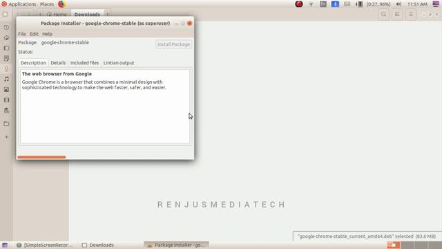 how to install Google Meet and Chrome on Ubuntu | ഗൂഗിൾമീറ്റ് ഉബുണ്ടുവിൽ | Renjusmediatech смотреть онлайн
