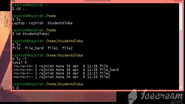 ls, ls -l, cd, cd .., cat commands | Commands to read file and create directory смотреть онлайн