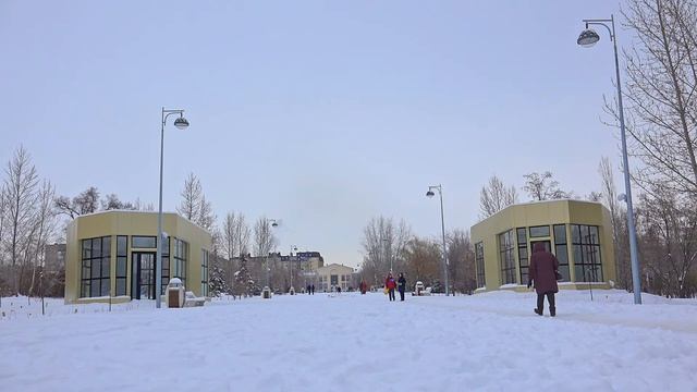 AtmosphericASMR. Winter city park смотреть онлайн