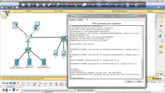 CCNA Access List lab смотреть онлайн
