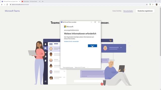 Microsoft Teams: Download und Anmeldung смотреть онлайн