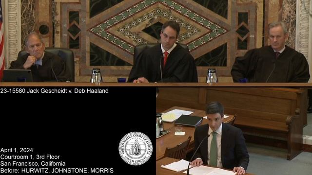 23-15580 Jack Gescheidt v. Deb Haaland смотреть онлайн