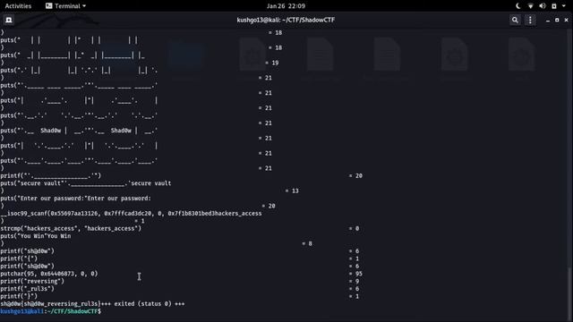 Shadow CTF | Reverse Engineering | vault | RAW смотреть онлайн