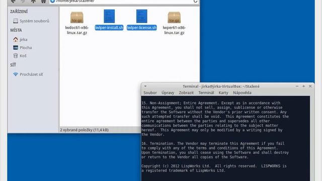 instalace LispWorks v prostředí Xubuntu (Ubuntu Linux + Xfce) смотреть онлайн