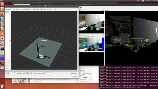 ROS+kinect v2 + rviz and rtabmap tutorial (mapping) смотреть онлайн
