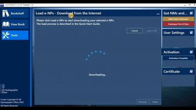Admiralty e-NP Reader. Загружаем новое издание публикации. Load e-NPs. смотреть онлайн