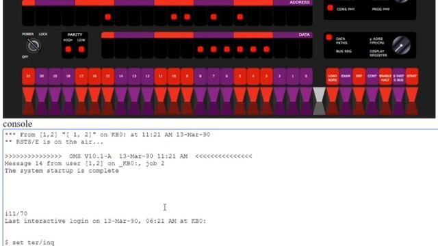 PDP 11/70 Emulation in Javascript смотреть онлайн
