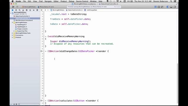 Working With NSDate in iOS смотреть онлайн