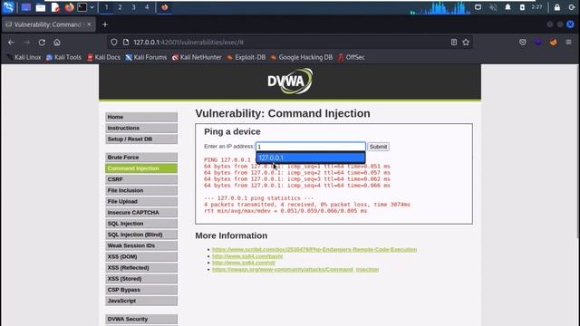 2. Command Execution Walkthrough DVWA | Web security Basics for Beginners смотреть онлайн