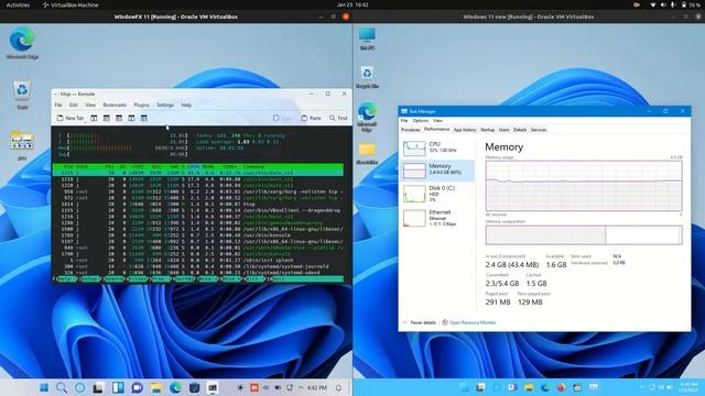 Windows FX 11 vs Windowws 11: RAM смотреть онлайн