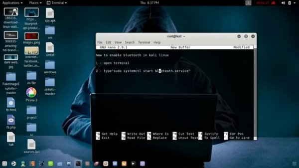 enable bluetooth in kali linux