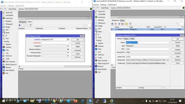 آموزش راه اندازی تانل امن WireGuard (وایرگارد) در میکروتیک | Mikrotik WireGuard смотреть онлайн