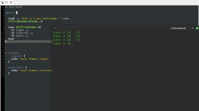 Case e Fuctions (Shell Script) смотреть онлайн