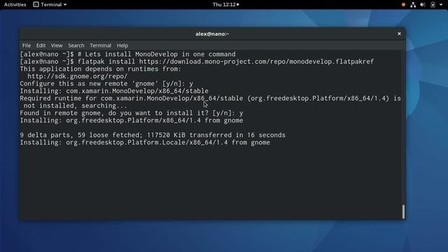 Installing MonoDevelop using flatpak смотреть онлайн