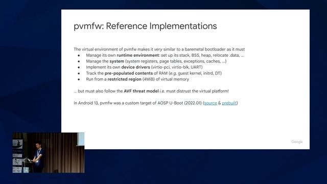 Pocket-sized Virtual Machines: Booting Small Linux Payloads in Android (Pierre-Clement Tosi, Google смотреть онлайн
