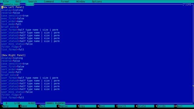 Midnight Commander #5 built in BEST Linux text editor, mcedit windows and screens смотреть онлайн