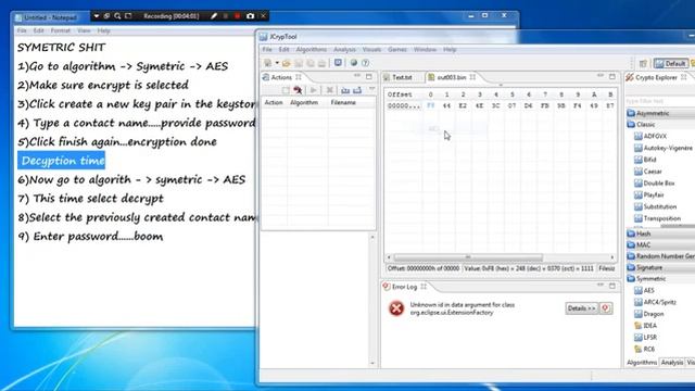 Jcrypt tool used for encryption and decryption of message смотреть онлайн
