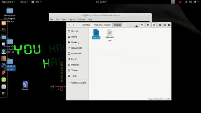 Exploit win 10 using The FatRat смотреть онлайн